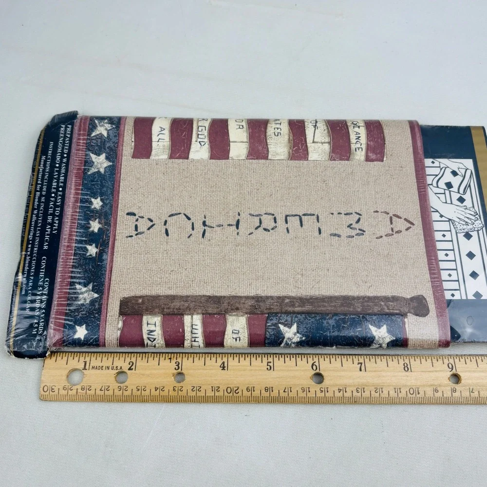 Expressions American Flag Pledge of Allegiance Wallpaper Border SB10147B 5 Yards
